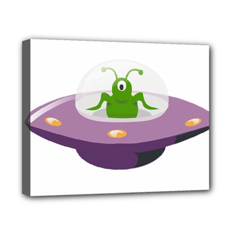 Ufo Canvas 10  X 8  (stretched) by Sudhe