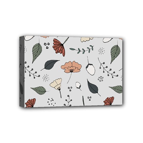 Grey Toned Pattern Mini Canvas 6  X 4  (stretched) by Sudhe