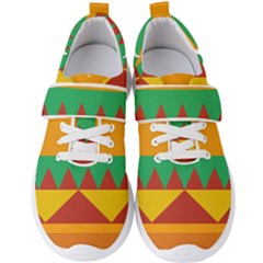 Burger Bread Food Cheese Vegetable Men s Velcro Strap Shoes by Sudhe