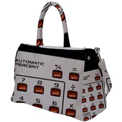 Vintage Calculator Duffel Travel Bag by Sudhe