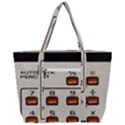 Vintage Calculator Zip Up Canvas Bag View3