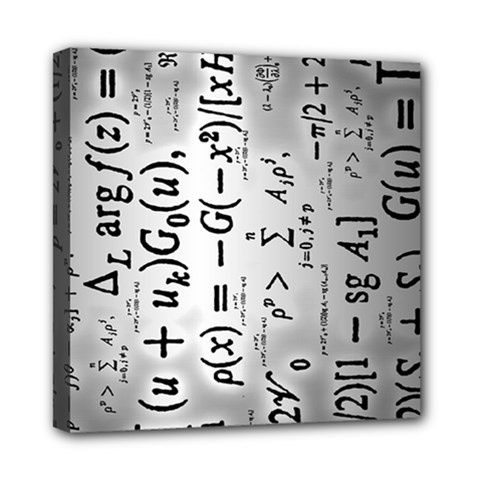 Science Formulas Mini Canvas 8  X 8  (stretched) by Sudhe