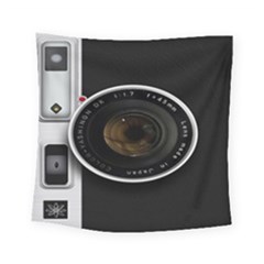 Vintage Camera Square Tapestry (small) by Sudhe