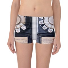 Vintage Payphone Reversible Boyleg Bikini Bottoms by Sudhe