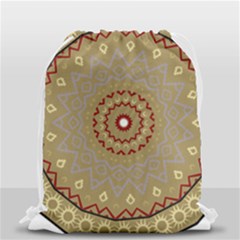 Mandala Art Ornament Pattern Drawstring Bag (small) by Sudhe