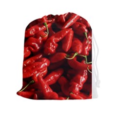 Red Chili Drawstring Pouch (xxl) by Sudhe