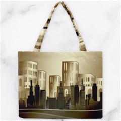 Architecture City House Mini Tote Bag by Sudhe