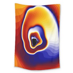 Fractal Art Paint Pattern Texture Large Tapestry by Sudhe