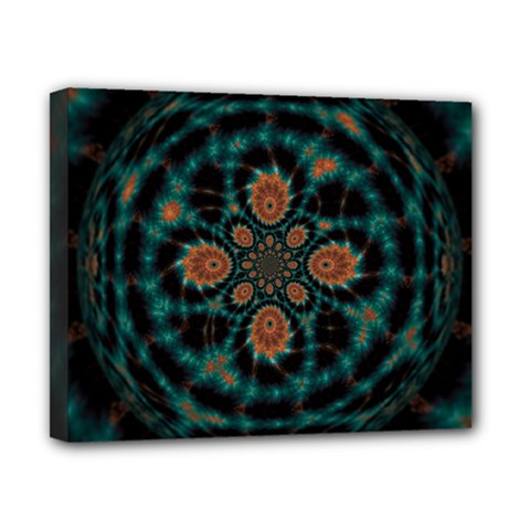 Abstract Digital Geometric Pattern Canvas 10  X 8  (stretched) by Sudhe