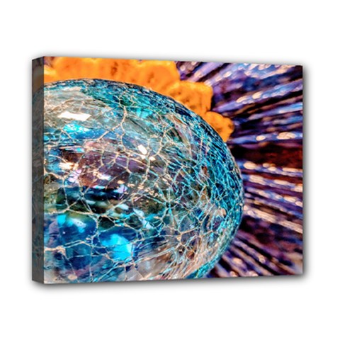 Multi Colored Glass Sphere Glass Canvas 10  X 8  (stretched) by Sudhe