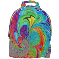Fractal Art Psychedelic Fantasy Mini Full Print Backpack by Sudhe