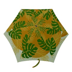 Leaf Leaves Nature Green Autumn Mini Folding Umbrellas by Sudhe