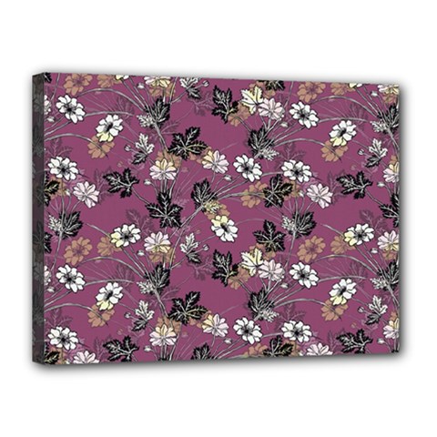 Beautiful Floral Pattern Background Canvas 16  X 12  (stretched) by Sudhe