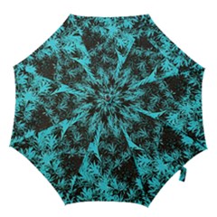 Blue Etched Background Hook Handle Umbrellas (medium) by Sudhe