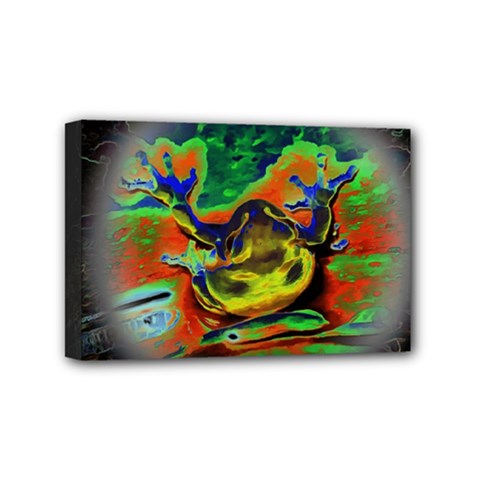 Abstract Transparent Background Mini Canvas 6  X 4  (stretched) by Sudhe