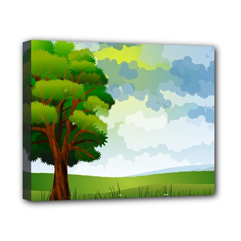 Landscape Nature Natural Sky Canvas 10  X 8  (stretched) by Sudhe