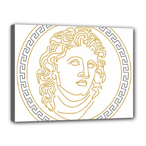 Apollo Design Draw Vector Nib Canvas 16  X 12  (stretched) by Sudhe