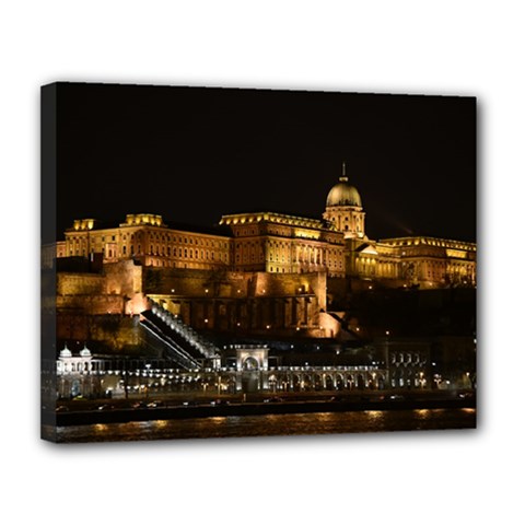 Budapest Buda Castle Building Scape Canvas 14  X 11  (stretched) by Sudhe