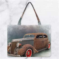 Auto Old Car Automotive Retro Zipper Medium Tote Bag by Sudhe