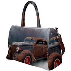 Auto Old Car Automotive Retro Duffel Travel Bag by Sudhe