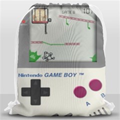Game Boy White Drawstring Bag (large) by Sudhe