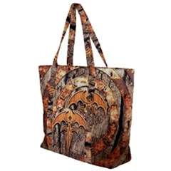 Queensryche Heavy Metal Hard Rock Bands Logo On Wood Zip Up Canvas Bag by Sudhe