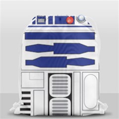 R2 Series Astromech Droid Drawstring Bag (small) by Sudhe