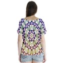 Digital Art Art Artwork Abstract V-Neck Flutter Sleeve Top View2