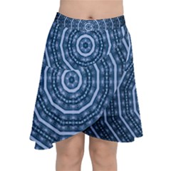 Digital Art Art Artwork Abstract Chiffon Wrap Front Skirt by Pakrebo
