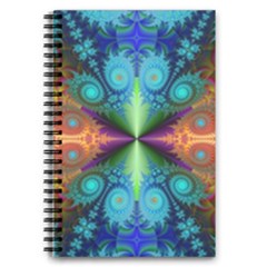 Fractal Fractal Background Design 5 5  X 8 5  Notebook by Pakrebo