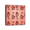 Funny Mushroom Pattern Mini Canvas 4  x 4  (Stretched) View1