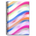 Vivid Colorful Wavy Abstract Print 5.5  x 8.5  Notebook View1