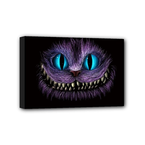 Cheshire Cat Animation Mini Canvas 6  X 4  (stretched) by Sudhe
