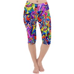 135 Lightweight Velour Cropped Yoga Leggings by ArtworkByPatrick