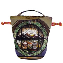 Ohio Seal Drawstring Bucket Bag by Riverwoman
