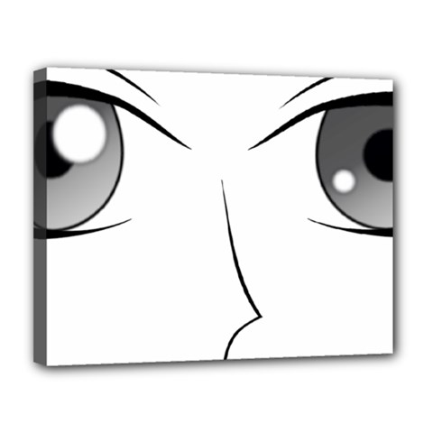 Eyes Manga Anime Female Cartoon Canvas 14  X 11  (stretched) by Sudhe