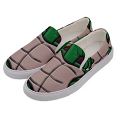 Amphibian Animal Cartoon Reptile Men s Canvas Slip Ons by Sudhe