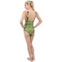 St Patricks day pattern Cross Front Low Back Swimsuit View2