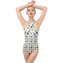 St Patricks day pattern Cross Front Low Back Swimsuit View1