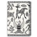 African Senufo Korhogo Tribal Ethnic Art Elements Vector 5.5  x 8.5  Notebook View2