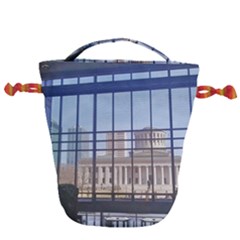 Ohio Statehouse Drawstring Bucket Bag by Riverwoman