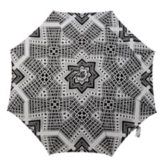 Pattern Tile Repeating Geometric Hook Handle Umbrellas (medium) by Pakrebo