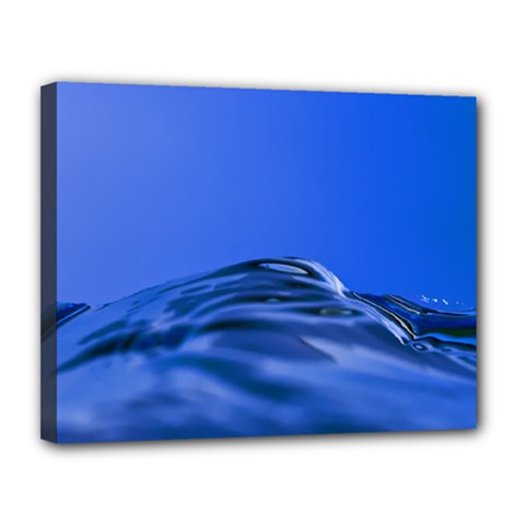 Wave Macro Water Surface Canvas 14  X 11  (stretched) by Pakrebo