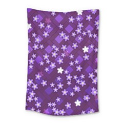 Textile Cross Pattern Square Small Tapestry by Pakrebo