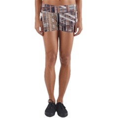 Chicago L Morning Commute Yoga Shorts by Riverwoman