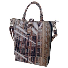 Chicago L Morning Commute Buckle Top Tote Bag by Riverwoman