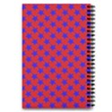 Blue Stars Pattern On Red 5.5  x 8.5  Notebook View2