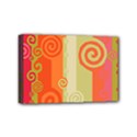 Ring Kringel Background Abstract Red Mini Canvas 6  x 4  (Stretched) View1