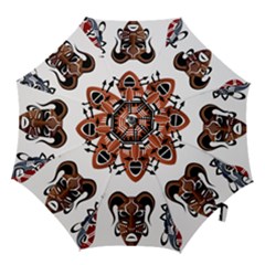 Tribal Masks African Culture Set Hook Handle Umbrellas (medium) by Pakrebo
