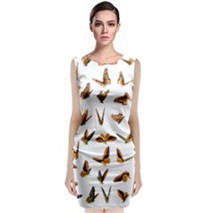 Butterfly Butterflies Insect Swarm Classic Sleeveless Midi Dress by Pakrebo